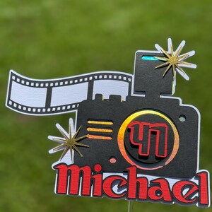 Personalized Camera Cake Topper: Photography Birthday Party Decor - Etsy