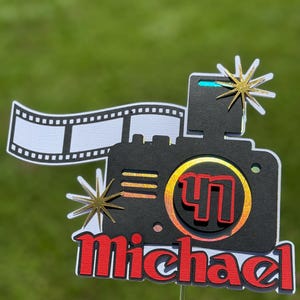 Personalized Camera Cake Topper: Photography Birthday Party Decor - Etsy