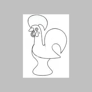 Galo De Barcelos Digital Print. Design Your own. Download and Print