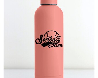 Parent Decal – Softball, Baseball, and Tee-ball Mom/Dad - for Water Bottle, Bat or Car