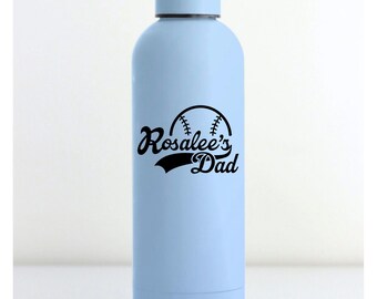 Parent Decal – Baseball, Softball, Tee Ball - for Water Bottle or Car