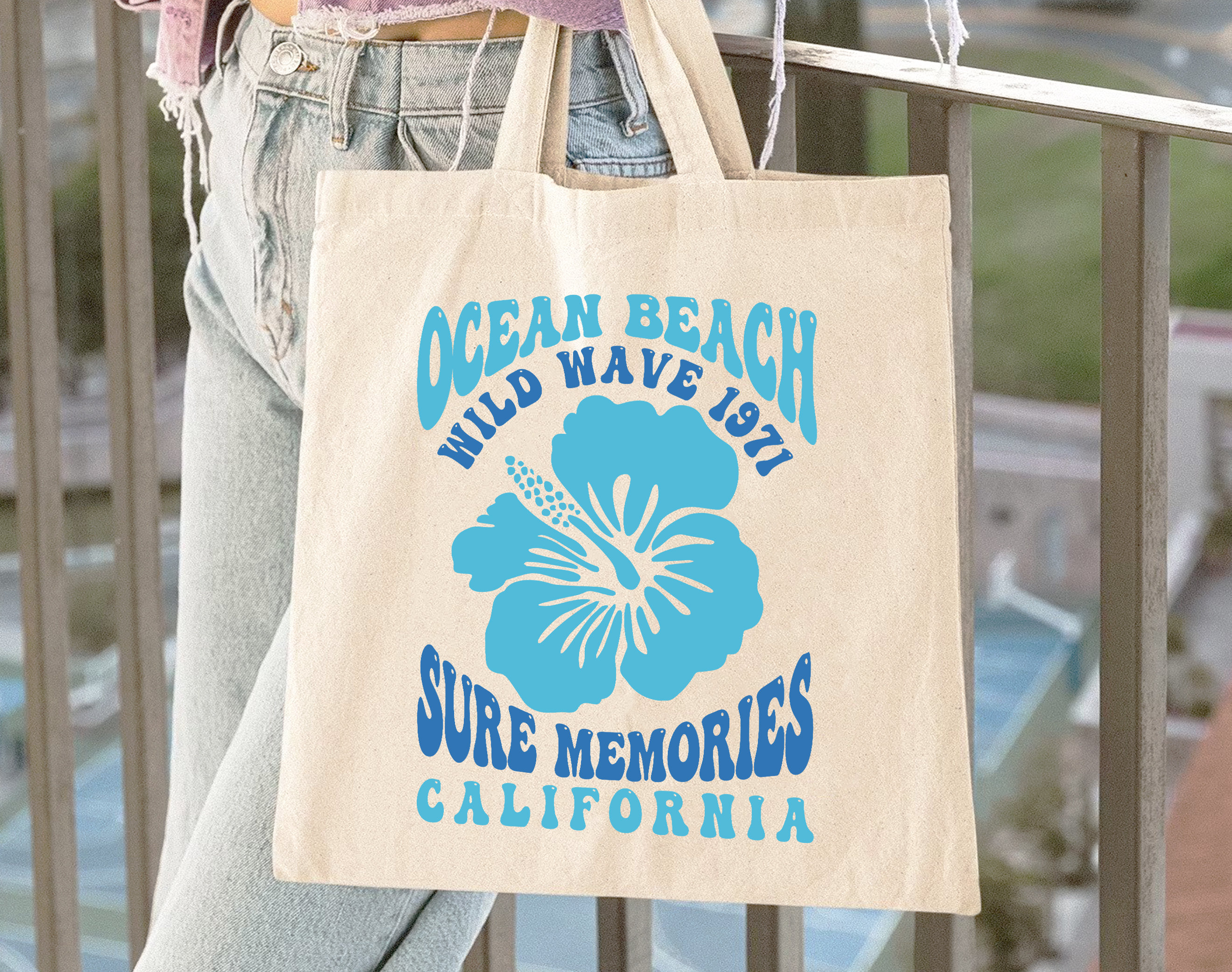 Ocean Beach Tote Bag Coconut Girl Aesthetic Tote Bag Beach -  Sweden
