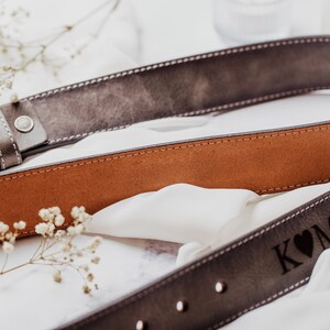Personalized Leather Belt for Men, Valentines Gift, Custom Genuine Leather Belt, Grooms Men Gift, Jeans Belt, Valentines Gifts for Dad image 6