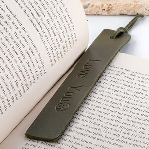 Name Bookmark, Personalized Bookmark, Custom Bookmark, Engraved Bookmark, Gifts for Readers, Best Friend Gifts, Gift for Book Lovers Groen