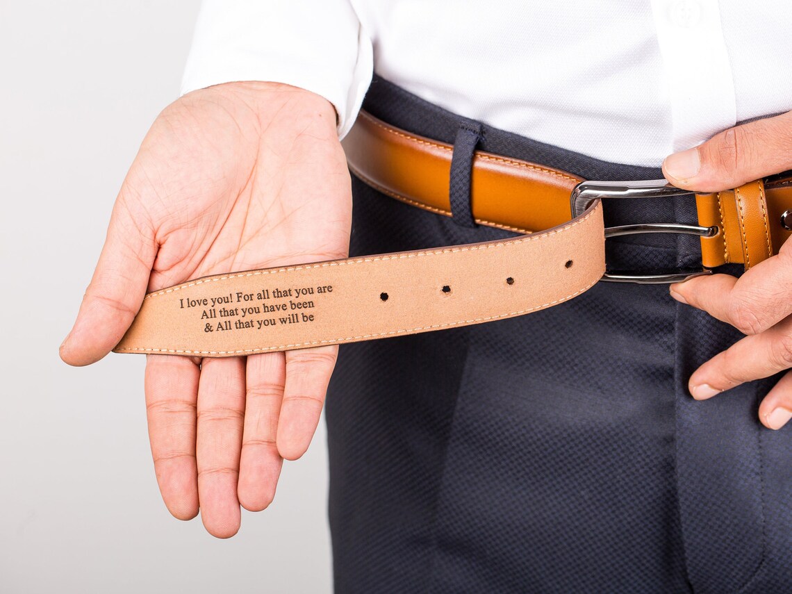 Groomsmen Gifts, Engraved Belt, Personalized Fathers Day Gift, Custom ...