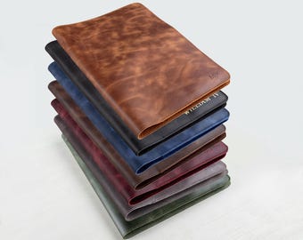 Full Grain Leather Portfolio, Notepad Cover, Personalized Refillable Portfolio, Custom Logo Portfolio, Business Portfolio, Gift for Coworker