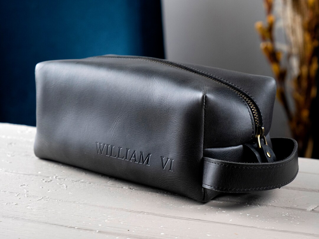 Mens Toiletry Bag Personalized Custom Gift For Men Toiletry