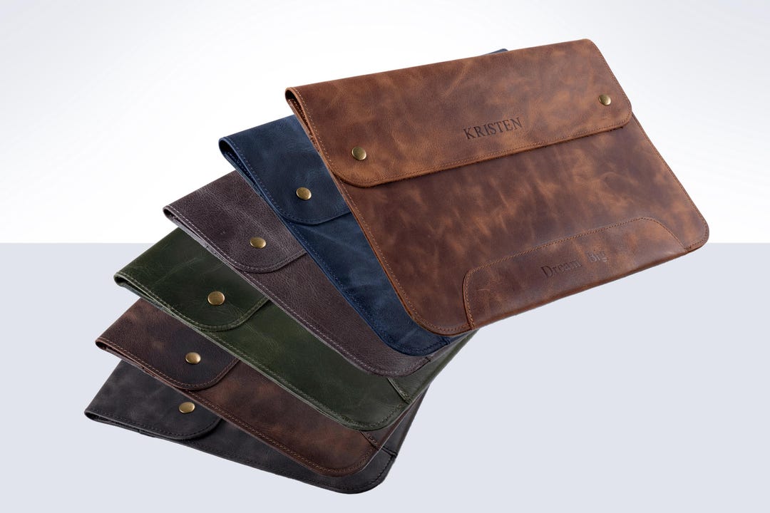 Leather Laptop Sleeve, Custom Laptop Case, Trendy Laptop Sleeve for ...