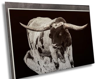 Texas Longhorn Print: Western Farmhouse Decor