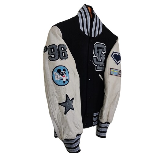 Shops Vintage SUPER LOVERS Leather Varsity Jacket