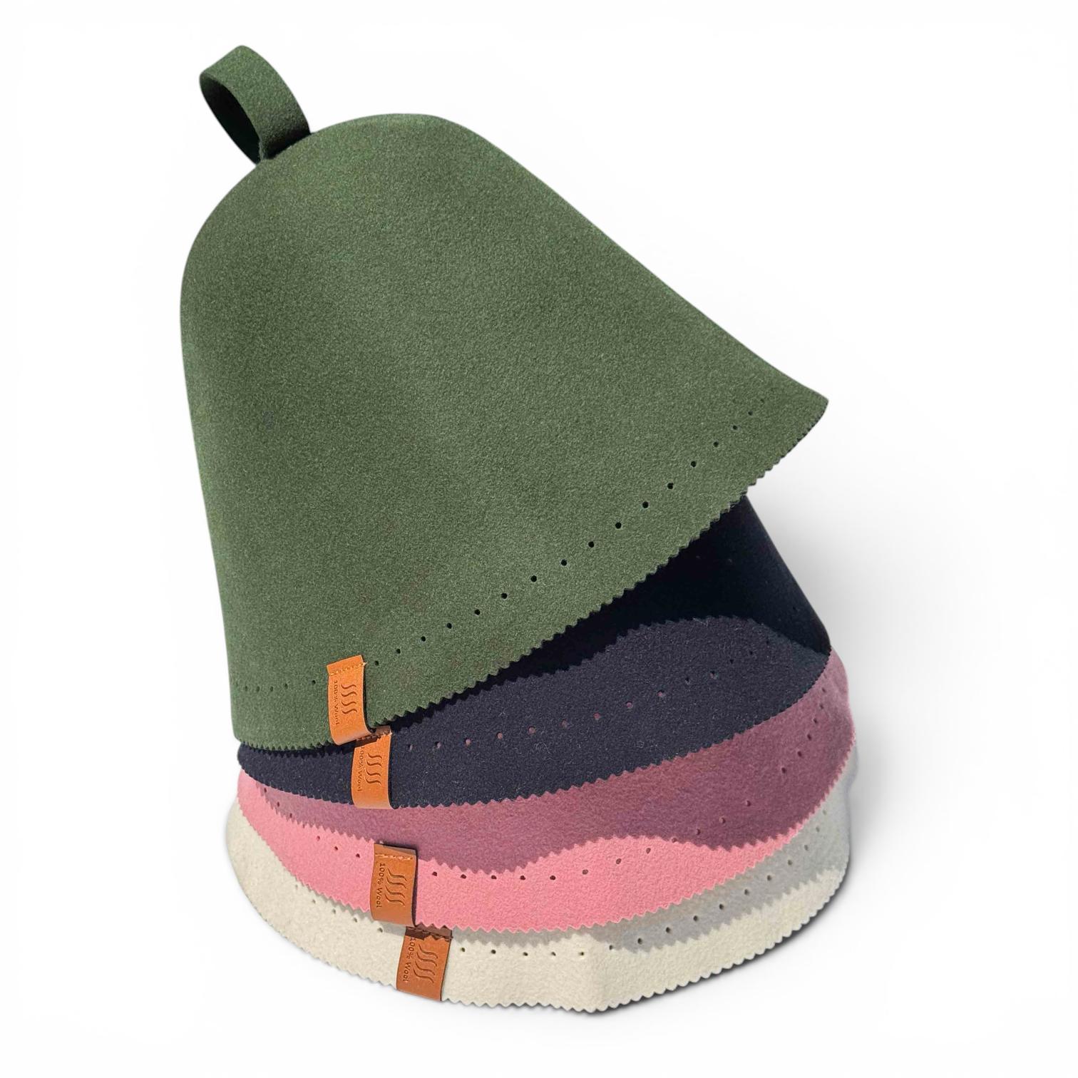 100% Merino Wool Sauna Beanie - Banya Hat Unisex One Size Merino Wool Sauna Hat – 3mm Felt Banya Cap, Heat Protection  main image 4