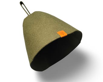 Wool Blend Felt Sauna Hat – Heat Protection for Steam Room & Banya, Bonus Hat