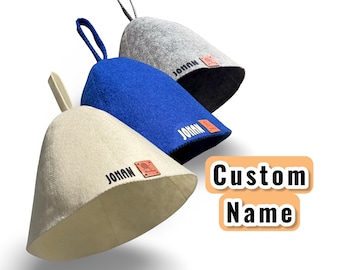 Wool Blend Felt Sauna Hats | Heat Protection Cap for Spa, Steam Room, Banya