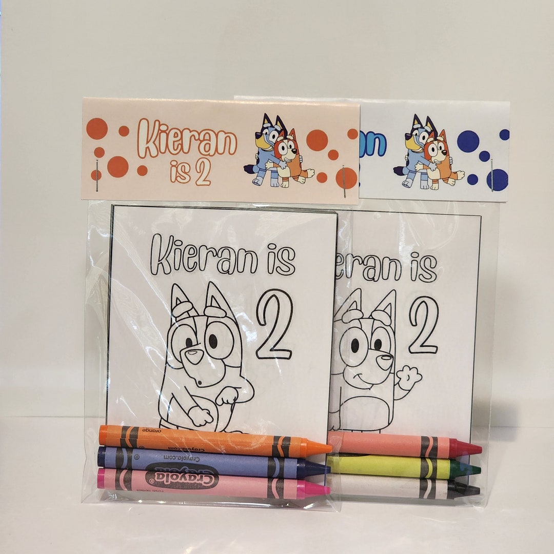 Coloring Pages / Crayons / Bluey / Bingo / Elmo / Cookie - Etsy