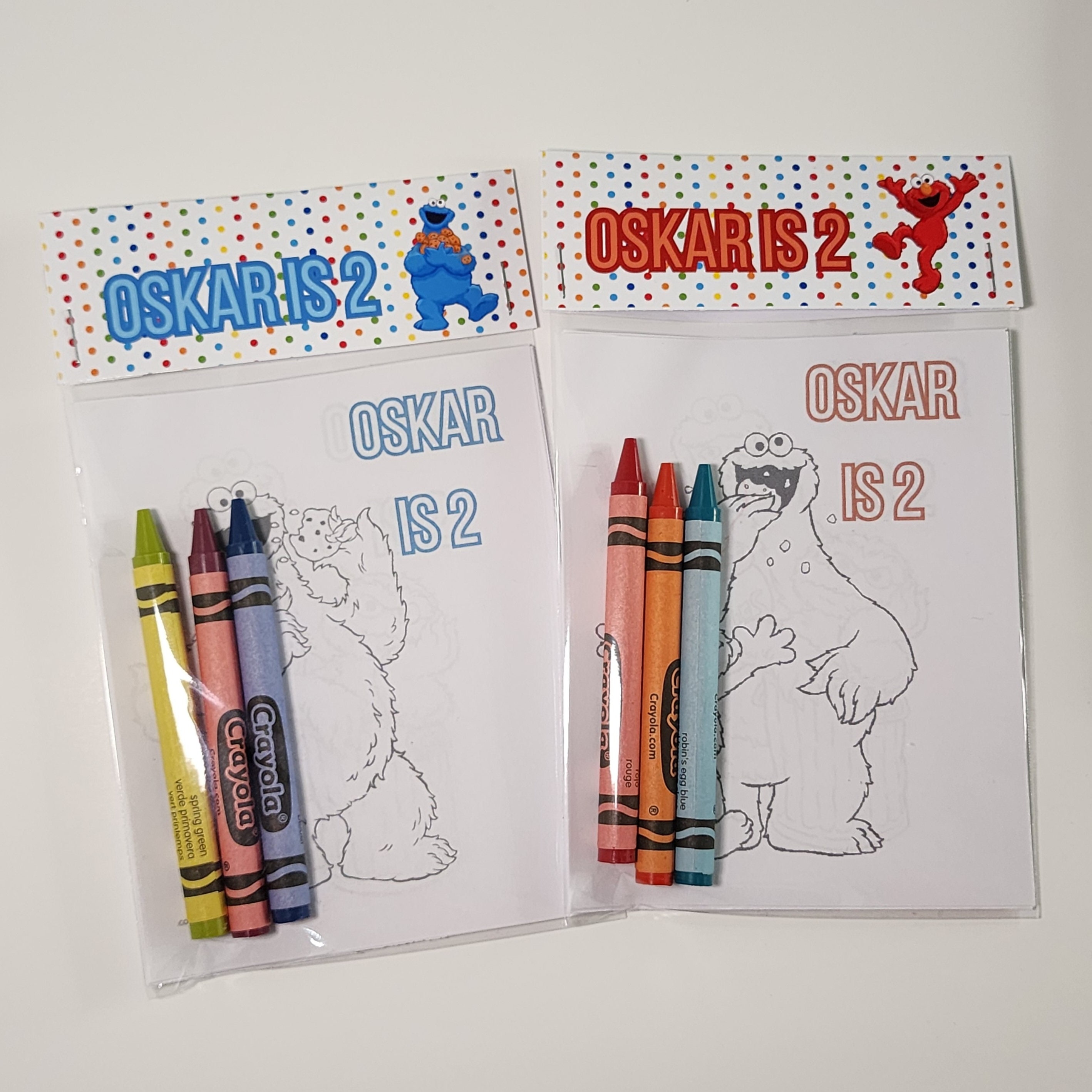Coloring Pages / Crayons / Bluey / Bingo / Elmo / Cookie - Etsy