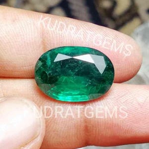 20x14mm Emerald Gemstone Loose Oval Cut Faceted Big Size Ring Pendant Bracelet Brooch Jewelry Make Gift Lab Created Jewellery Make Gift Her