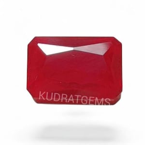 Taubenblut Rot Labrador Rubin | Rechteckiger achteckiger Edelstein (5 x 4 mm-20 x 15 mm)