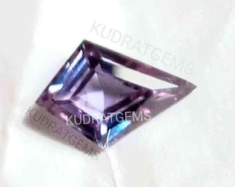 Lab Alexandrite Kite Cut Gemstone: Color Change Stone Jewelry Making (8x4mm to 20x12mm)