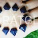 Aazon.co: 10 36pcs Natural Blue Sandstone Faceted Stone Beads for