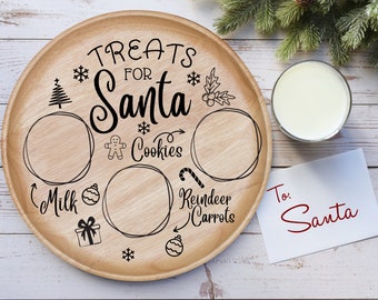 Treats for Santa SVG, Santa Tray, Cookies for Santa, Christmas Fun, The Night Before Christmas, SVG