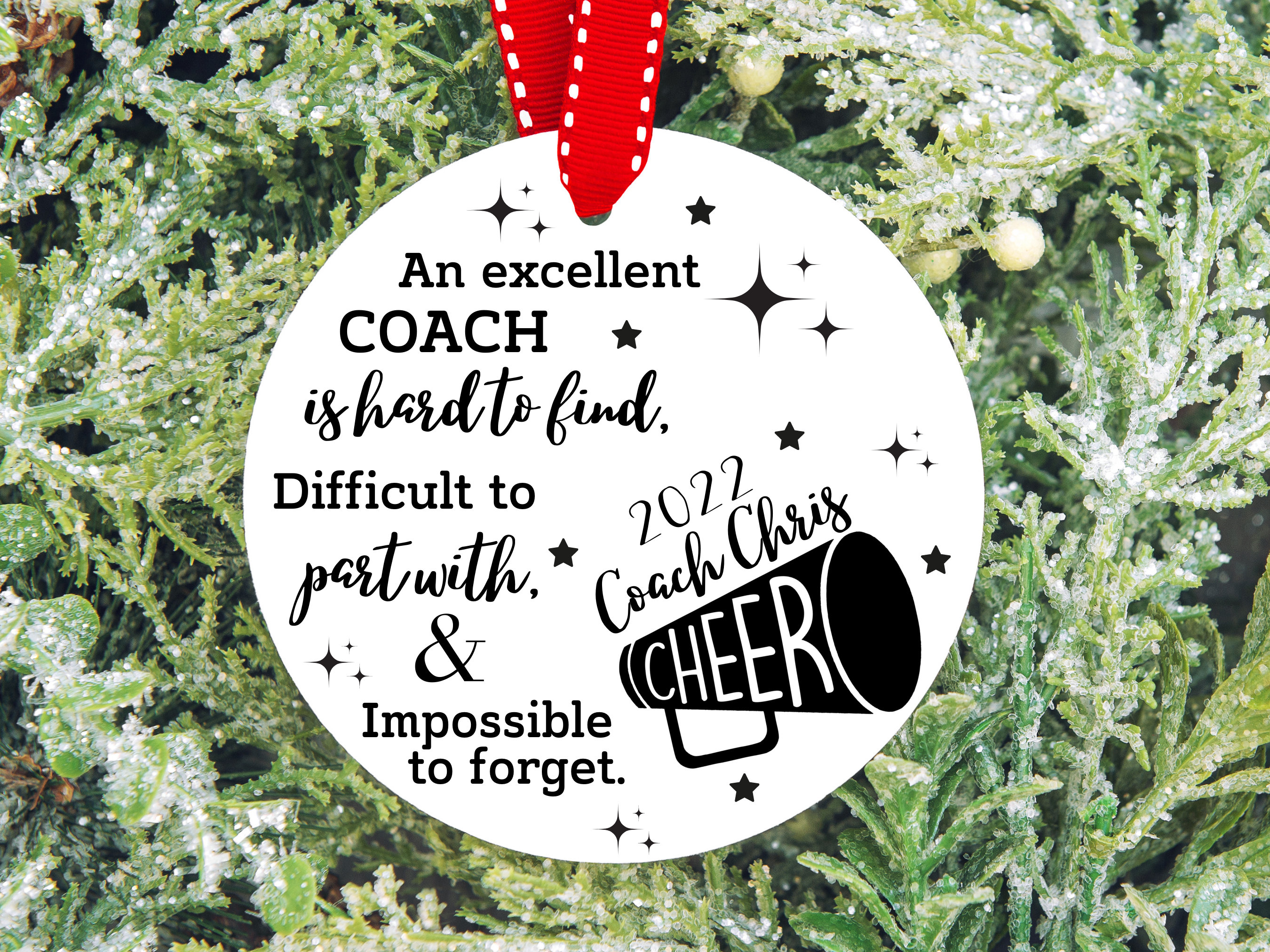 Excellent Coach PNG, Coach Gift, Ornament for Cheer Coach PNG ...