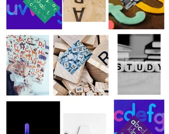 alphabetic colors for kids