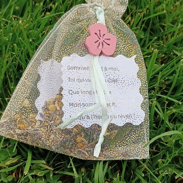 Sachet relaxant Reiki pour un sommeil harmonieux : lavande et camomille