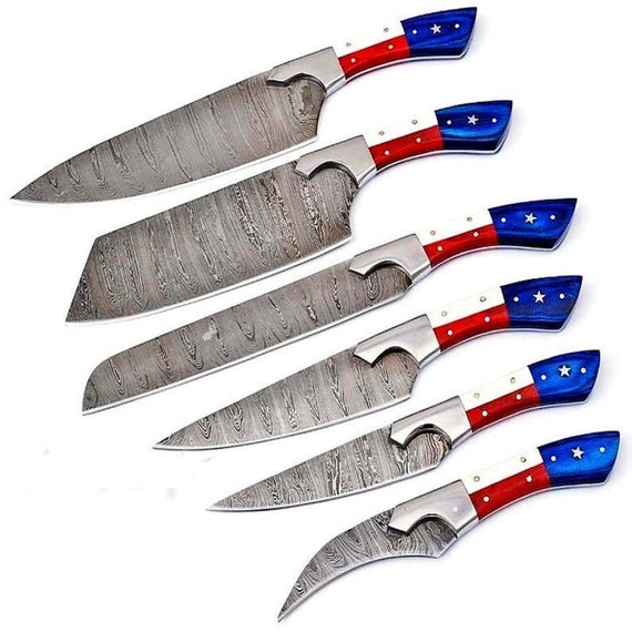 Chef Knife Set Shirt | Patriotic American Flag Kitchen Gift Chef Knife Set Shirt | Patriotic American Flag Kitchen Gift