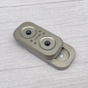 Haptic Coin Fidget Clicker In Acciaio – Slider Metallico Push Card, Giocattolo Antistress Per Adulti