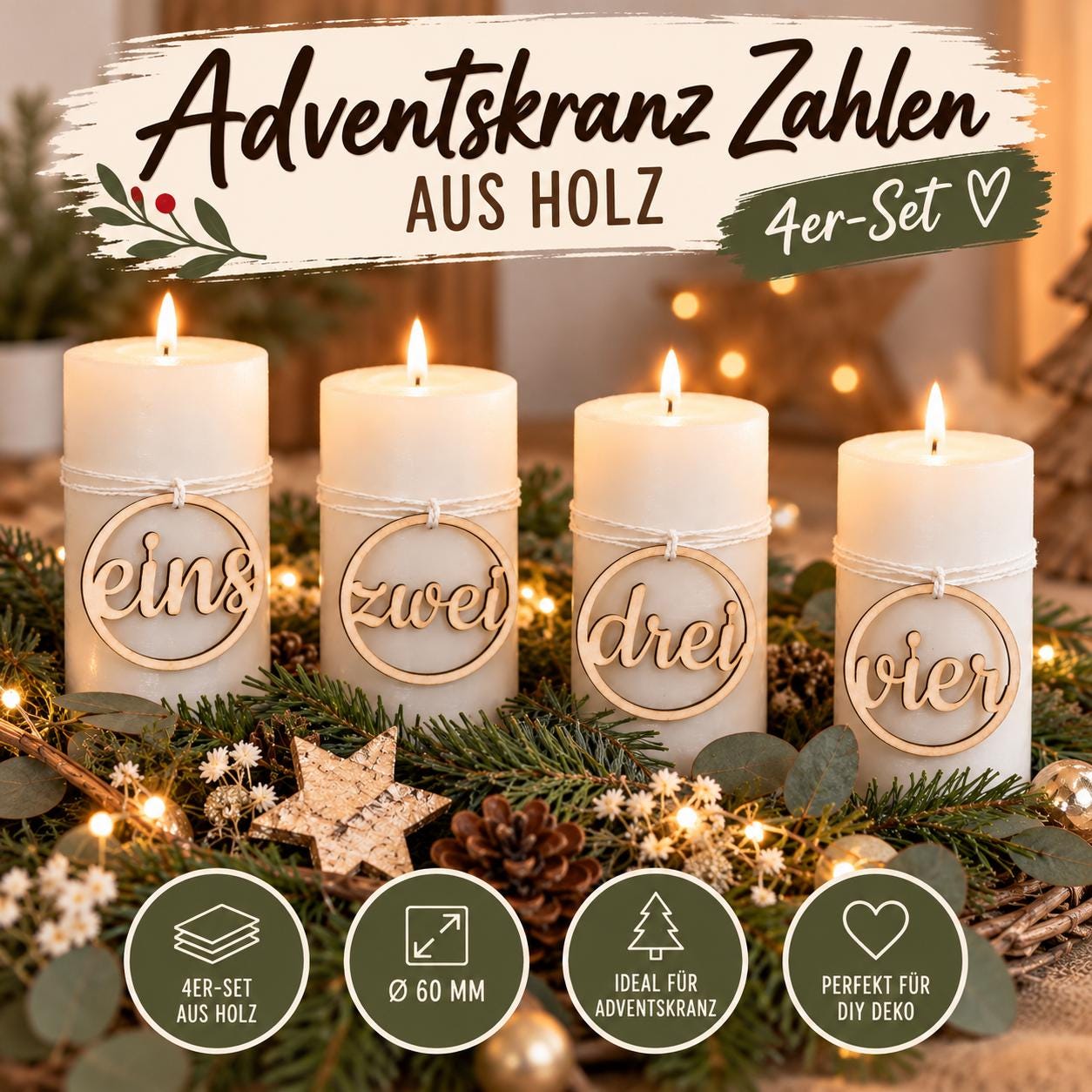 Adventskranz set diy