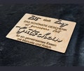 Personalized wooden voucher, gift TIME instead of STUFF, individual wooden voucher, wooden cash gift, sustainable gift