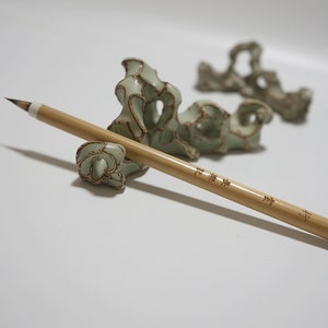 Ceramic Pen holder, Chinese Brush Holder, Small Mountain Pen Holder, Room Decoration Pen Holder, Handmade Creative Pen Holder, Gift