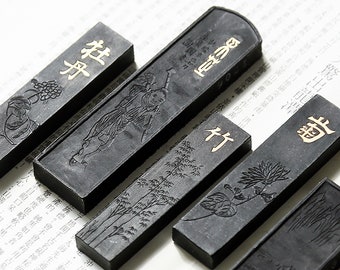 Bâtons d'encre de fumée de pin, vieux bâtons d'encre, encre Hui conservée pendant 5 ans, bâtons d'encre spéciaux pour la calligraphie à la main, quatre trésors de l'étude