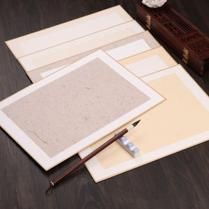Carta di riso fatta a mano, Carta di riso della pittura cinese, Carta di riso della calligrafia della spazzola di lino, Carta di riso della pratica della calligrafia, Carta di riso della pittura