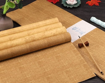 Rice Paper, Blank Rice Paper, Mulberry Paper, Calligraphy Rice Paper, Plain Rice Paper, Aged Rice Paper, Paper-cut Rice Paper, 10 Sheets