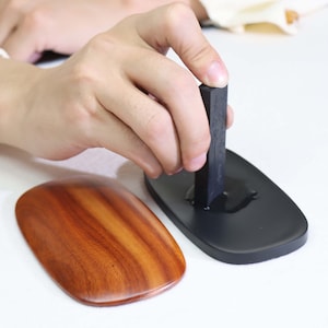 Flat Inkstone, Inkstone For Calligraphy And Painting In Small Regular Script, Four Treasures Of The Study, Thin And Convenient Inkstone