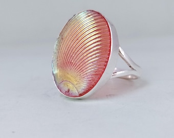 Sterling Silver Sea Shell Ring: Ocean Inspired Jewelry