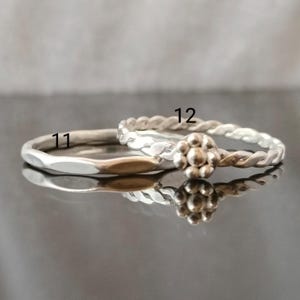 925 Sterling Silver Stacking Rings: Handmade Stackable Silver Ring - Etsy