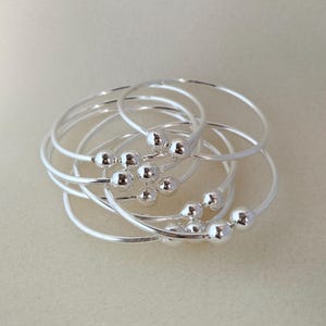 Thick West Indian Bangles, 925 Silver Bangles, West Indian Silver Bangle, Silver Boho bangle, 7 Set Of Bangles, Women Silver Gift Jewelry