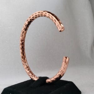Hammered Copper Bangle: Handmade Pure Copper Healing Bracelet