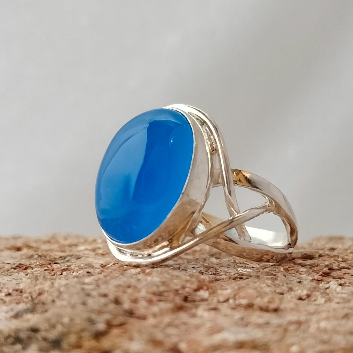 Blue chalcedony - Etsy 日本