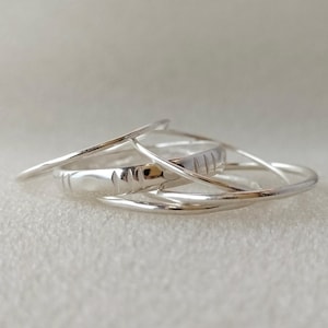 Ring Silber, stapelbarer Ring, Ringset, stapelbarer Ring, Ringset, stapelbarer Ring, Ringset, stapelbarer Ring, Ringset, stapelbarer Ring, Geschenk für sie
