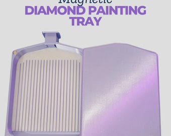 Dual Colour Magnetic Diamond Painting Tray, Large 3D Printed Tray.