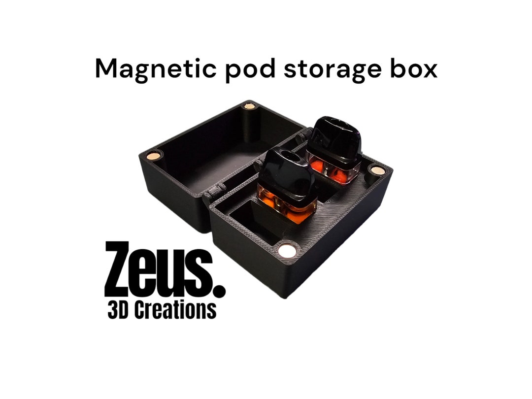 Xros Pod Box: Magnetic Travel Case, Pod Storage (holds 4) - Etsy