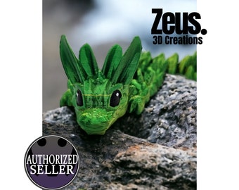 Baby Easter dragon, 3D printed cinderwing dragon, collectable fantasy fidget figurine
