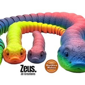 Serpiente hocicuda, impresa en 3D, de aspecto realista, regalo único para los amantes de las serpientes.