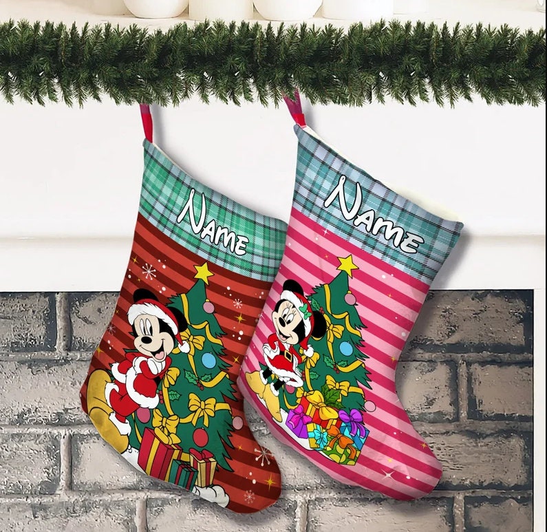 Personalized Disney Christmas Stockings, Minnie Mouse Stocking sold by