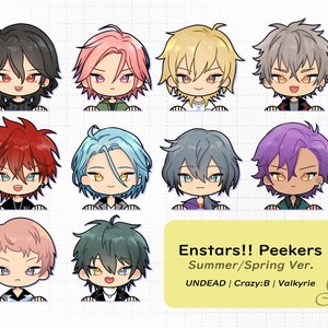 Enstars Peeker Stickers | UNDEAD, Crazy:B, Valkyrie