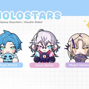 Holostars Acrylic Keychains | TEMPUS, Vanguard