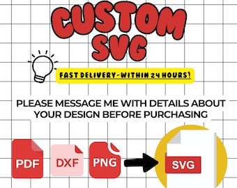 Personalized SVG Cut File: Custom Design (Digital Download)